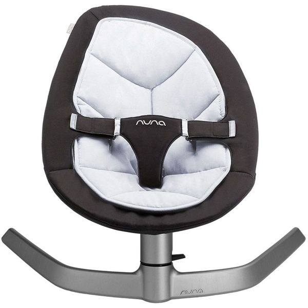 Шезлонг-гойдалка Nuna Leaf Twilight, чорний із сірим - Pampik