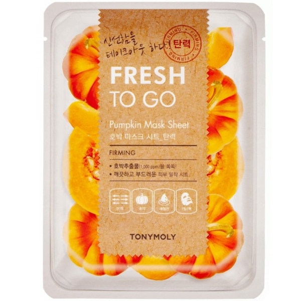 Маска тканевая для лица Tony Moly Fresh To Go Pumpkin Тыква, 25 г - Pampik