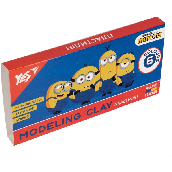 Пластилин Yes Minions, 6 цветов, 120 г (540629) - Pampik