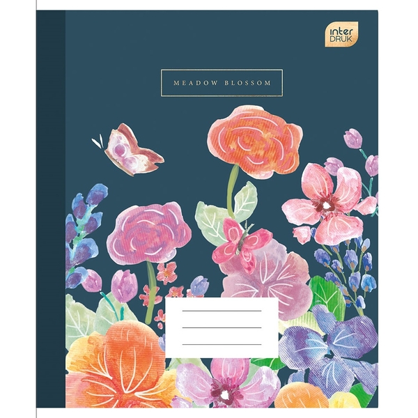 Набір учнівських зошитів Interdruk Premium Botanique, клітинка, А5+, 48 аркушів, 4 шт. (339478-4) - Pampik