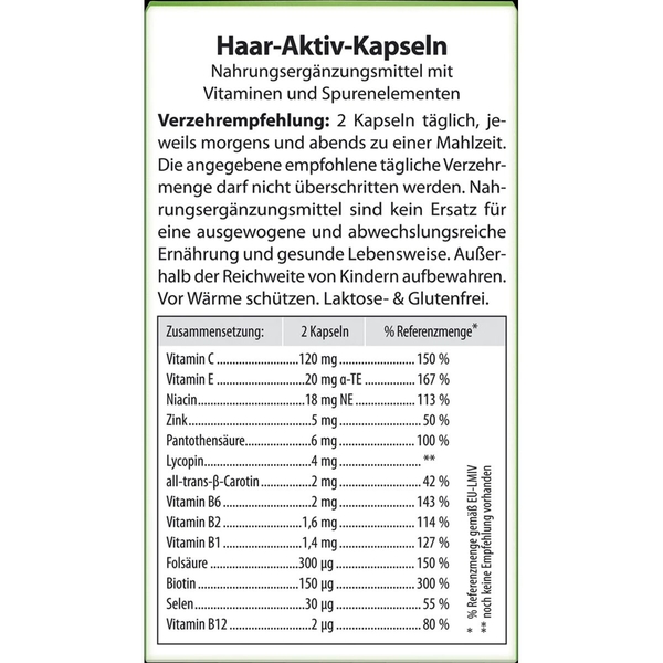 Лечебные капсулы Plantur 39 Hair-Aktiv Capsule, против выпадения волос, 60 шт. - Pampik - 3