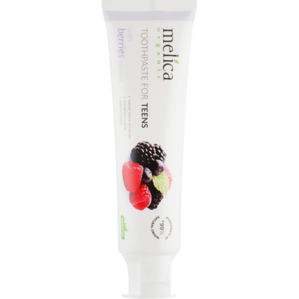 Зубна паста Melica Organic For Teens With Berries Extract, 100 мл - Pampik - 2