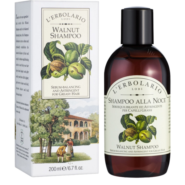 Шампунь L'Erbolario Shampoo Alla Noce з волоським горіхом 200 мл - Pampik - 2