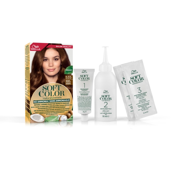 Фарба для волосся Wella Soft Color відтінок 535 Коричнева арабіка, 125 мл - Pampik - 5
