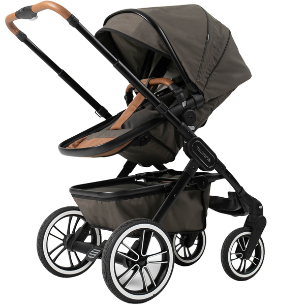 Універсальна коляска 2 в 1 Teutonia Trio 2.0 Urban Coyote, темно-коричнева - Pampik