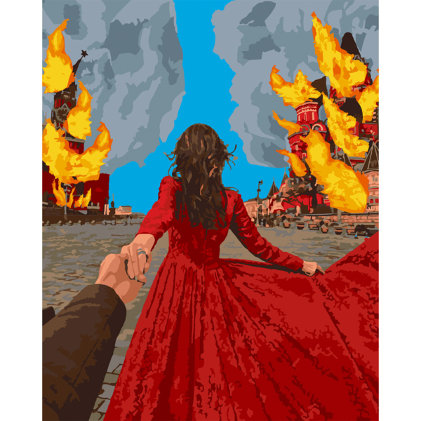 Картина за номерами ArtCraft Воно палає 40x50 см (10346-AC) - Pampik