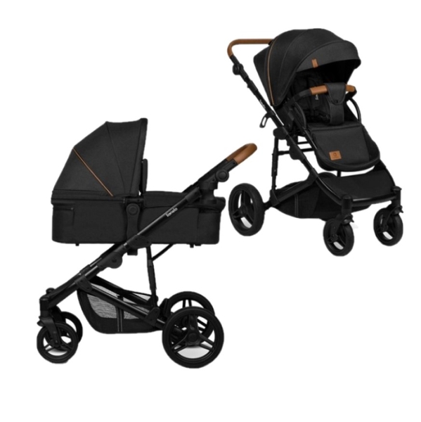 Універсальна коляска 2 в 1 Lionelo Mari Tour Black Onyx, чорна - Pampik