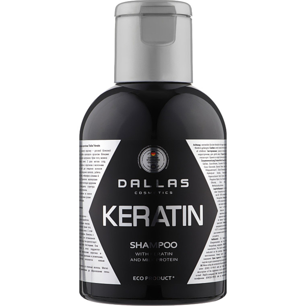 Шампунь Dalas Keratin з колагеном і молочним протеїном, 1 л - Pampik