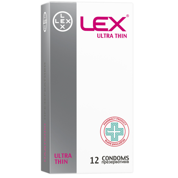 Презервативы Lex Ultra thin, ультратонкие, 12 шт. - Pampik
