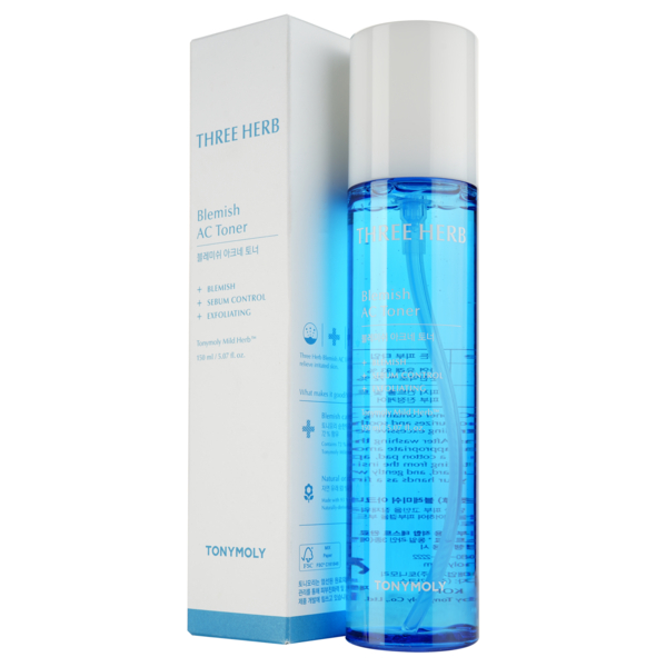 Тонер для лица Tony Moly Three-herb Blemish AC Toner, 150 мл - Pampik - 2