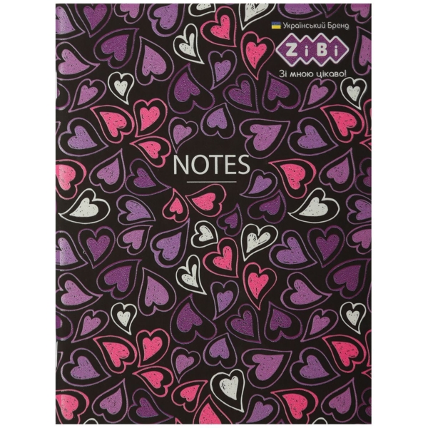 Блокнот ZiBi Bright Kids Line А-5 у клітинку, 32 листи, рожевий (ZB.12765-10) - Pampik