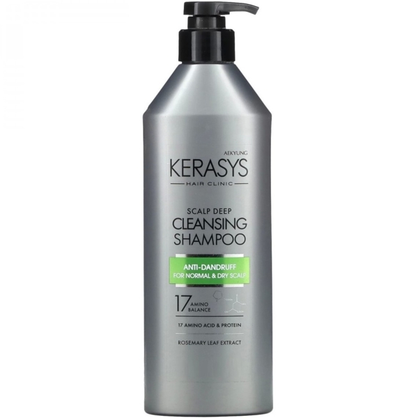 Шампунь Kerasys Hair Clinic Scalp Deep Cleansing Глибоке очищення, 400 мл - Pampik