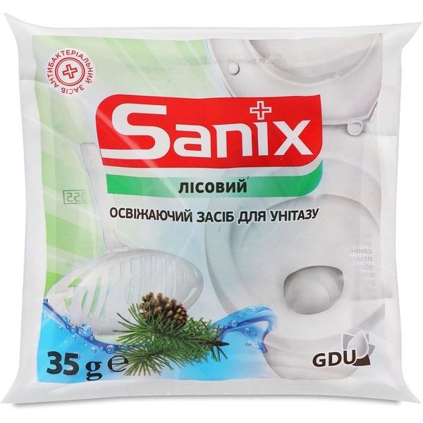 Освежающее средство для унитазов Sanix Лесной 35 г - Pampik
