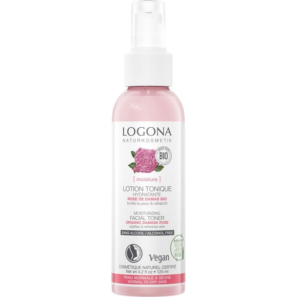 Біо-Тонік очищуючий Logona троянда, для сухої та чутливої шкіри, 150 мл - Pampik