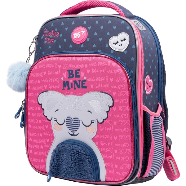 Рюкзак каркасний Yes S-78 Hi koala, синий с розовым (551798) - Pampik