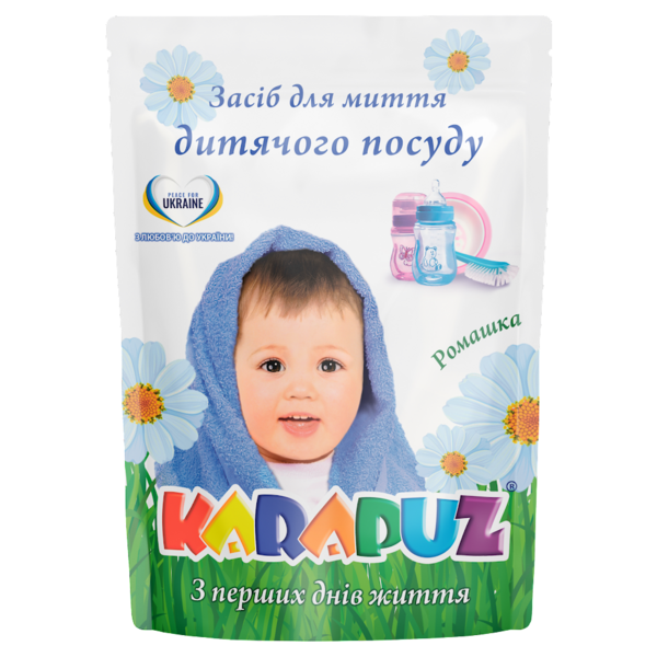 Средство для мытья посуды Карапуз Ромашка, дой-пак, 500 мл - Pampik