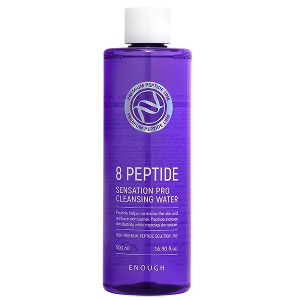 Очищающая вода Enough 8 Peptide Sensation Pro Cleansing Water с пептидами, 500 мл - Pampik