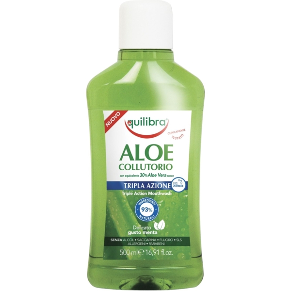 Ополіскувач для рота Equilibra Aloe Triple Action Mouthwash, 250 мл - Pampik