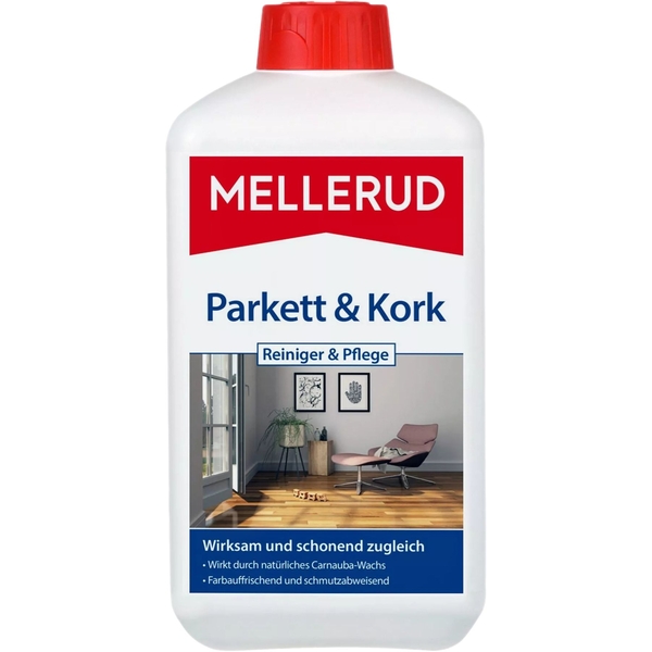Средство Mellerud для чистки и ухода за паркетом и пробкой 1 л (2001001513) - Pampik