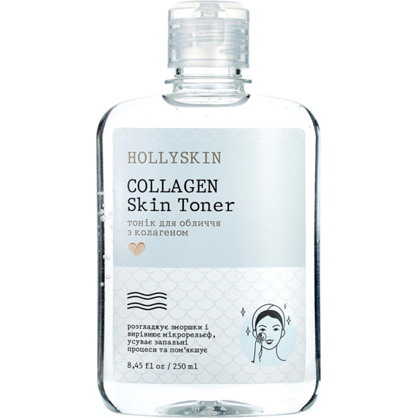 Тонік для обличчя Hollyskin Collagen Skin Toner, 250 мл - Pampik