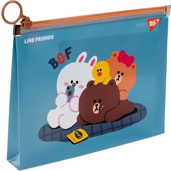 Папка Yes Line Friends Cony, B5, на молнии (492095) - Pampik