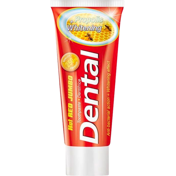 Зубная паста Dental Hot Red Jumbo Propolis Whitening, 250 мл - Pampik