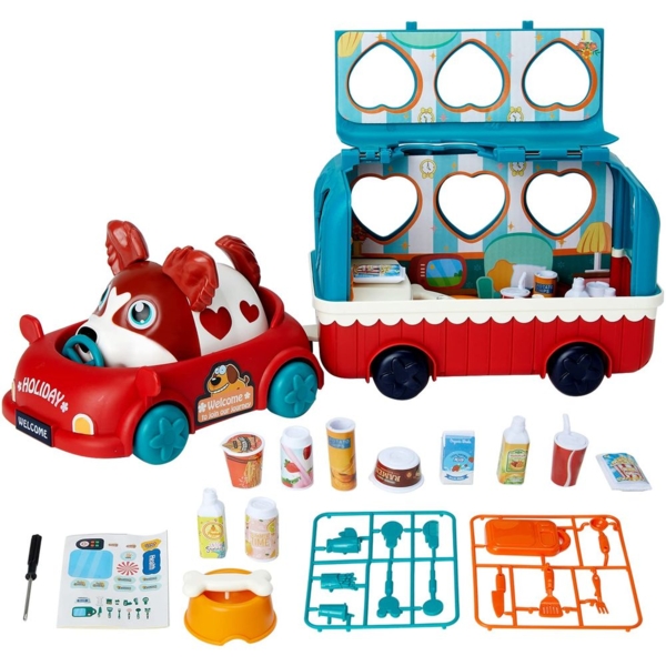 Игровой набор Doggy House Зоосалон в прицепе (EPT835591) - Pampik