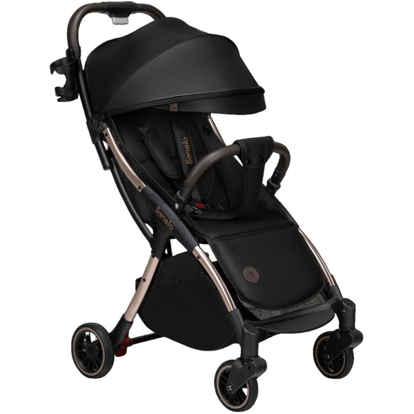 Прогулянкова коляска Lionelo Julie One Black Gold, чорна (LO-JULIE ONE BLACK GOLD) - Pampik