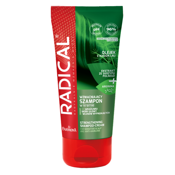 Шампунь-крем Farmona Radical зміцнюючий від випадання волосся, 200 мл (5900117011065) - Pampik