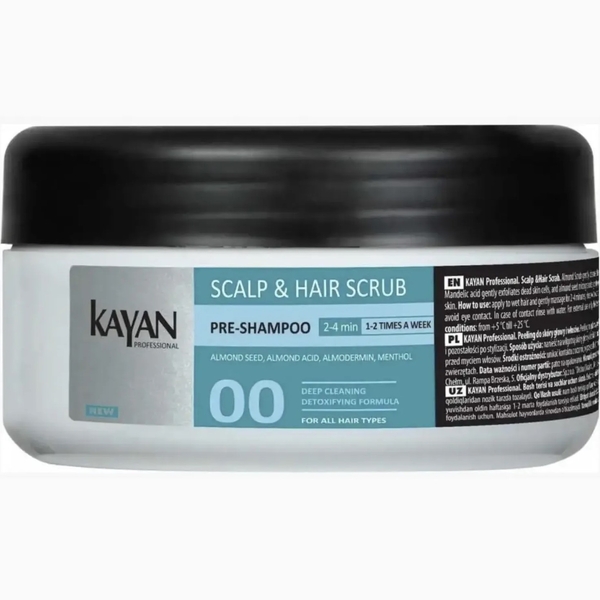 Скраб для кожи головы и волос Kayan Professional Scalp & Hair Scrub, 300 мл - Pampik