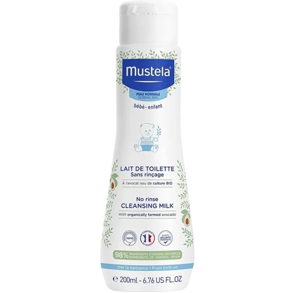 Очищаюче дитяче молочко для тіла Mustela Cleansing Milk 200 мл - Pampik