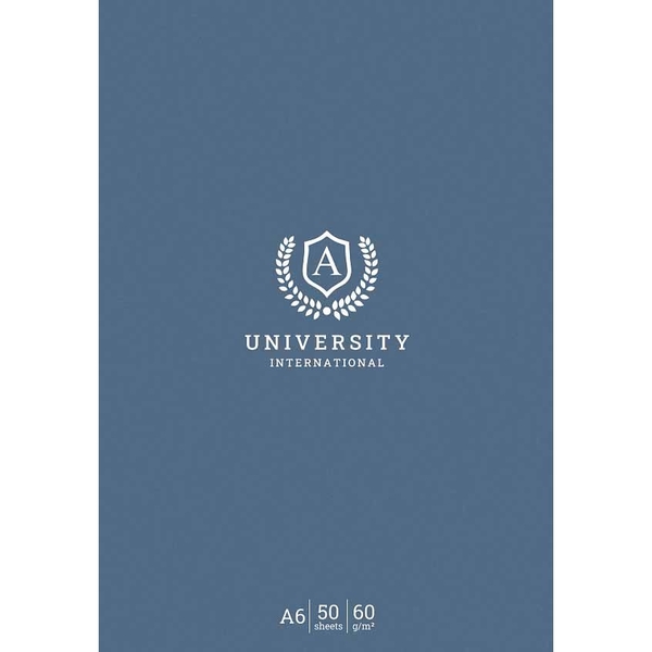 Блокнот для записів Student, А6, в клітинку, склеювання, 50 арк., синій (A6-GB-050-828K) - Pampik