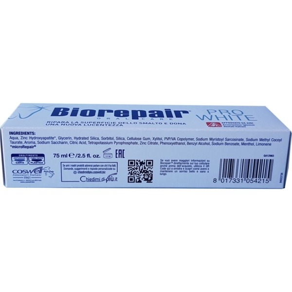 Зубная паста Biorepair Pro White, 75 мл - Pampik - 7