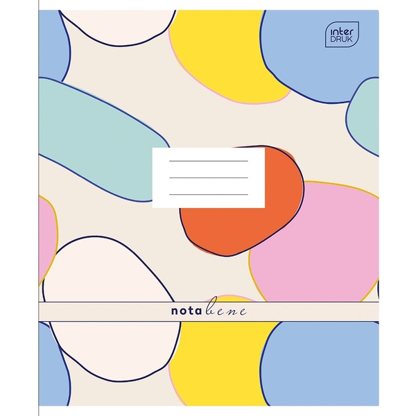 Набір учнівських зошитів Interdruk Premium Terrazzo, лінія, А5+, 48 аркушів, 4 шт. (339492-4) - Pampik