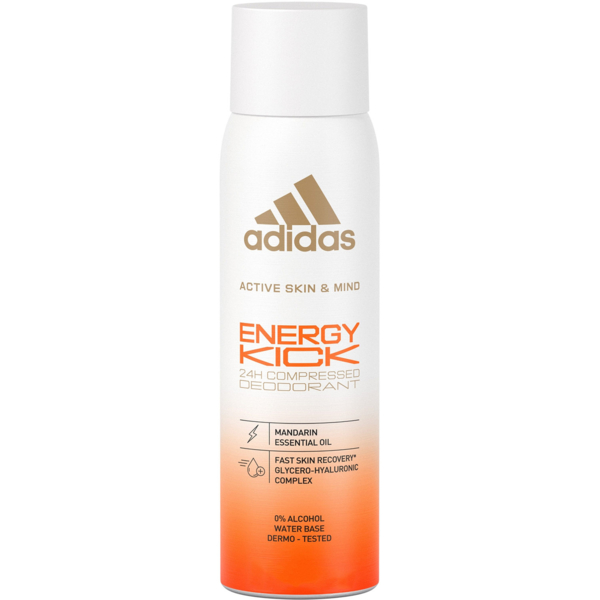 Дезодорант-антиперспирант Adidas Energy Kick 24h, спрей, 100 мл - Pampik