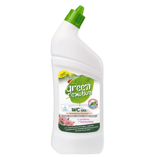 Гіпоалергенний засіб для миття унітазу Green Emotion WC Gel Eucalyptus, 750 мл - Pampik