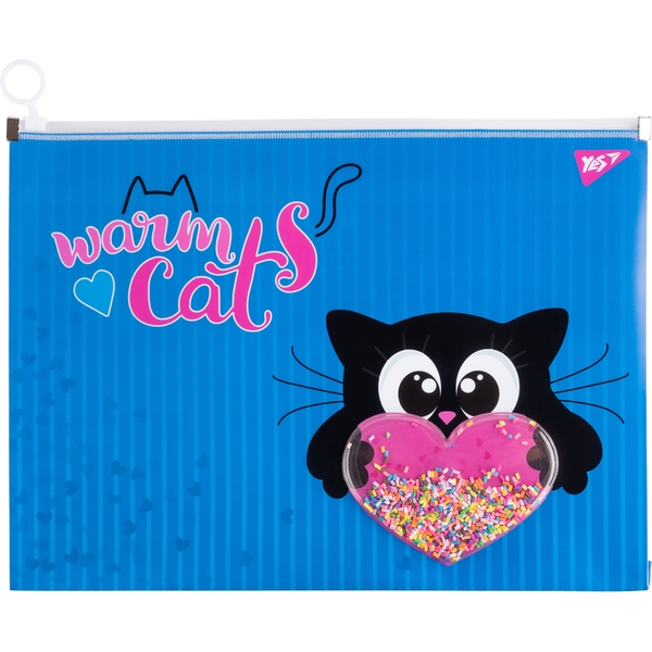 Папка Yes Meow, A4, на блискавці (491750) - Pampik