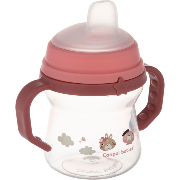 Кружка тренувальна Canpol babies First Cup Bonjour Paris, 150 мл, рожевий (56/612_pin) - Pampik - 5