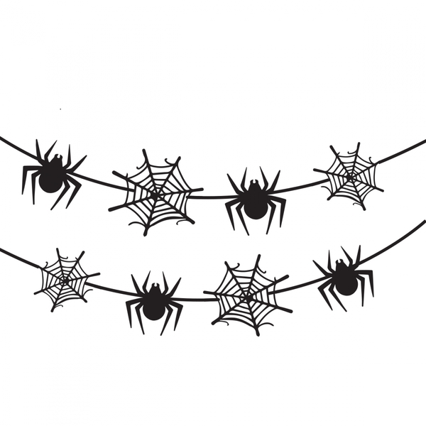Гирлянда бумажная фигурная Yes! Fun Halloween Spider Webs, 3 м (801182) - Pampik