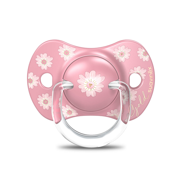 Пустышка физиологическая Suavinex Gold Edition, +18 мес., розовая (307861) - Pampik