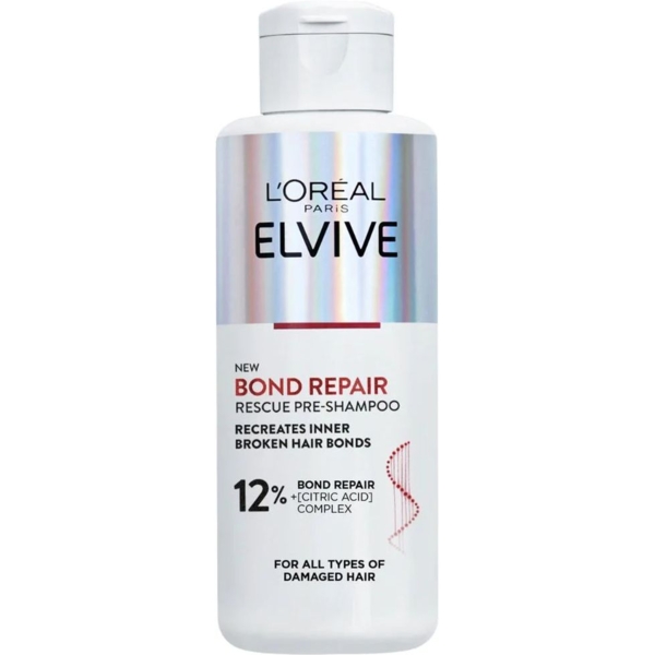 Пре-шампунь для відновлення пошкодженого волосся L'Oreal Paris Elseve Bond Repair, 200 мл - Pampik