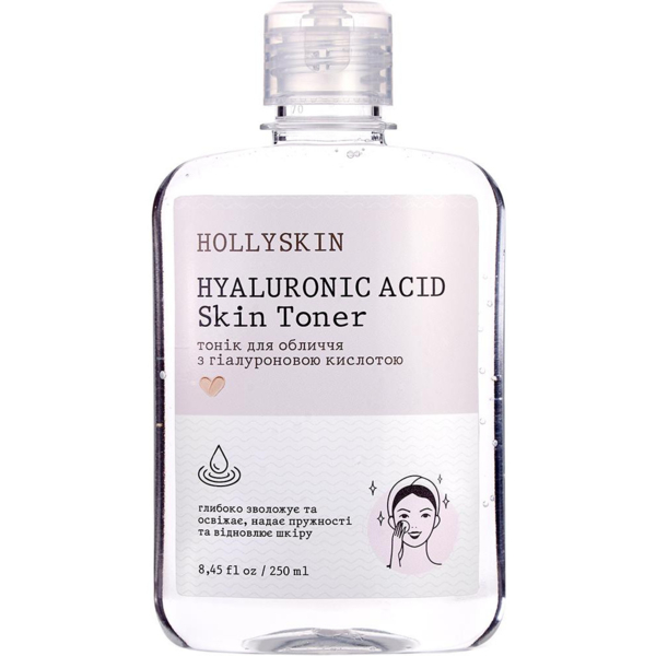 Тоник для лица Hollyskin Hyaluronic Acid Skin Toner, 250 мл - Pampik