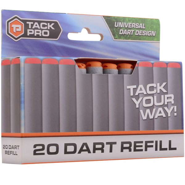 Набор дротиков Tack Pro Dart Refill для бластера, 20 шт. (31051) - Pampik