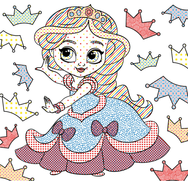 Водная раскраска Кристал Бук Принцессы на балу, 8 страниц (F00026490) - Pampik - 3