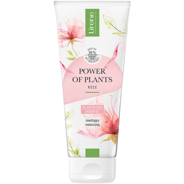 Гель для душу Lirene Power Of Plants Rose Shower Gel 200 мл - Pampik