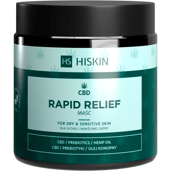Мазь для ухода за сухой и чувствительной кожей HiSkin CBD Rapid Relief, 120 мл - Pampik