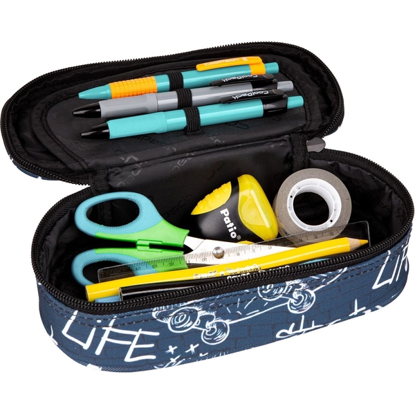 Пенал на блискавці CoolPack Campus Street Life, з органайзером для ручок, 23х9х5 см (F062697) - Pampik - 2