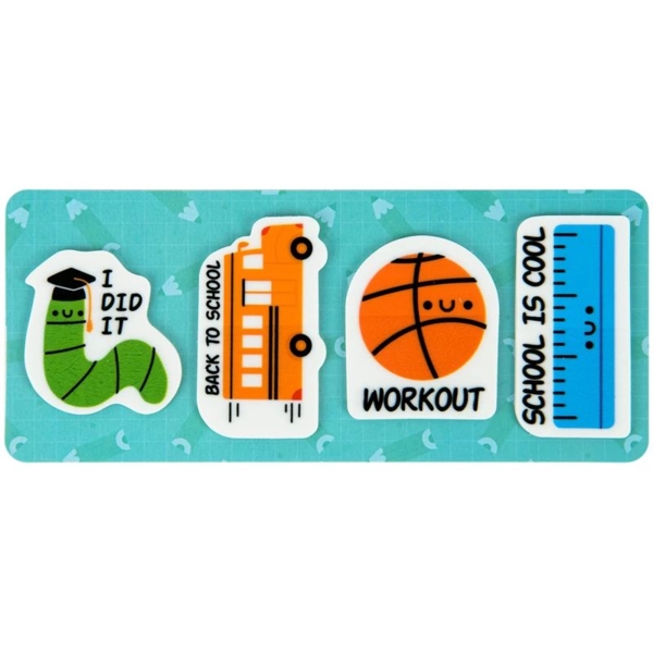 Закладки пластикові Kite School, 35х50 мм, 80 шт. (K22-479-4) - Pampik - 2