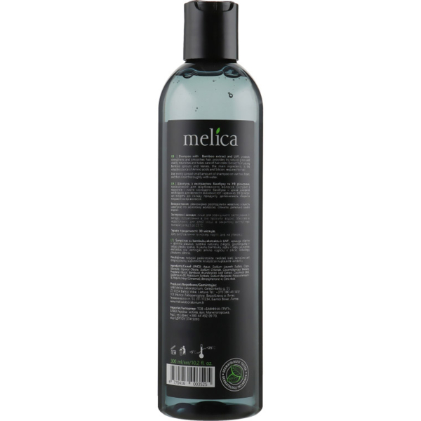 Шампунь Melica Black з витяжкою бамбука, для фарбованого волосся, 300 мл - Pampik - 2