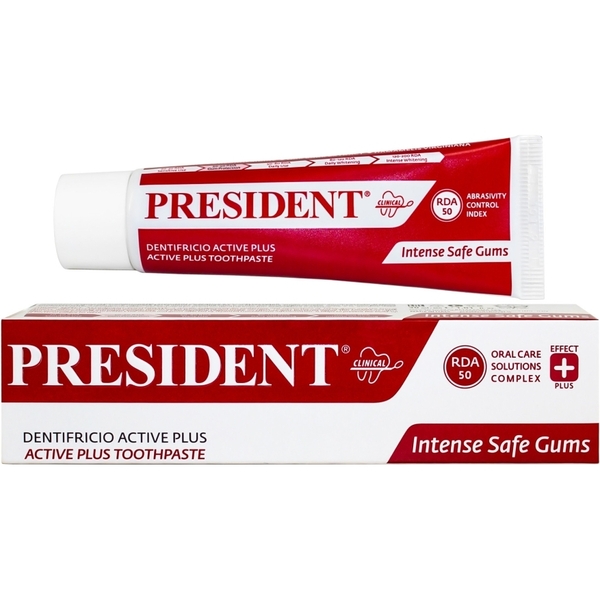 Зубна паста President Active Plus Toothpaste 30 мл - Pampik